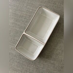 Hearth & Hand with Magnolia - Stoneware Reactive Divided Serve Tray